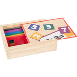 Lernspiel Holzpuzzle Mathematik Box geöffnet