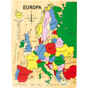 Europa Puzzle Holz