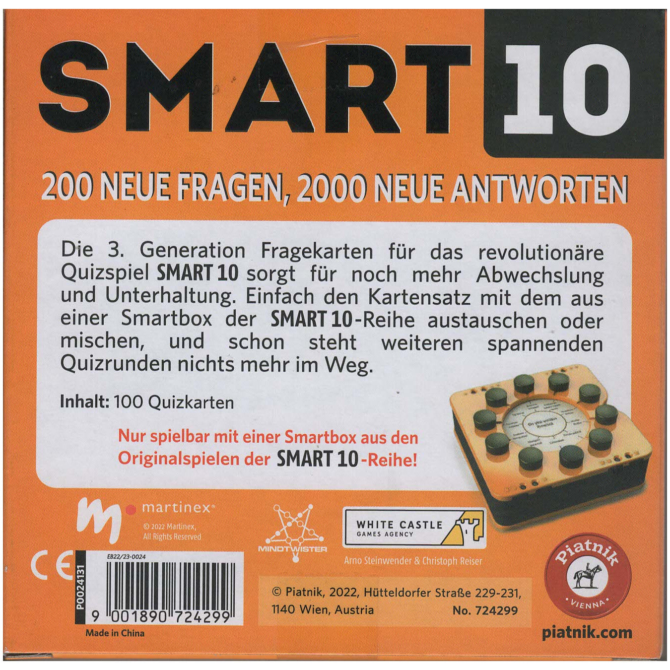 Piatnik - Smart 10 Zusatzfragen 3.0